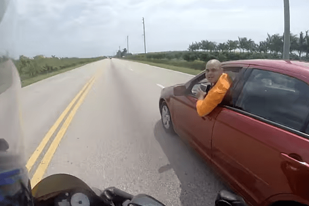 Biker Catches Chilling Road Rage Incident on Camera [VIDEO]