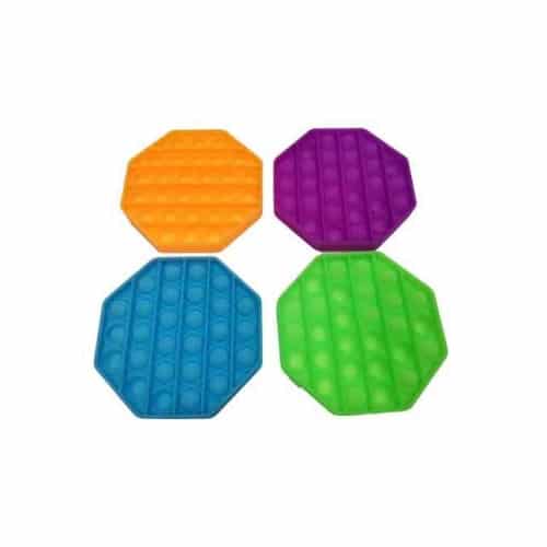Pop It Fidget Toy Glow In The Dark Octagonal Assorted Toy Buzz
