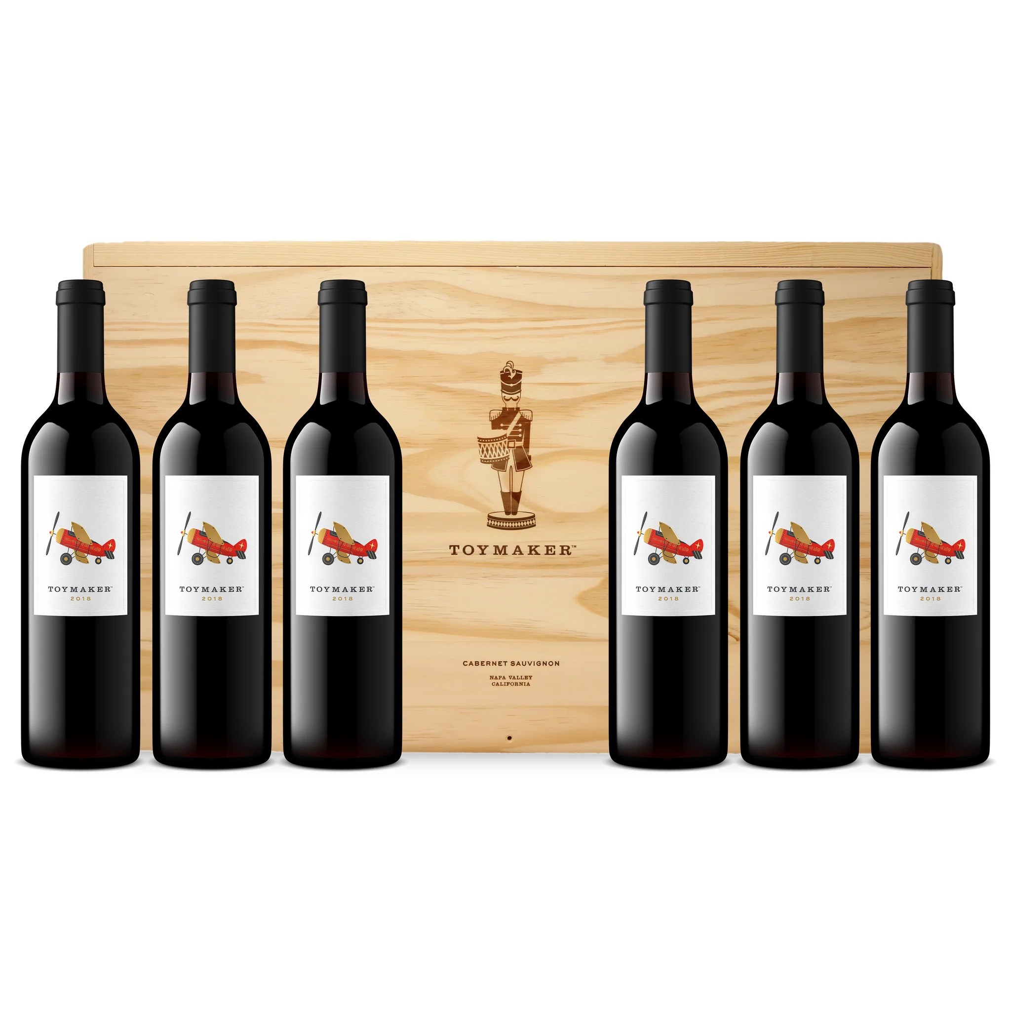 2018 Toymaker 6Bottle Branded Wood Box Sauvignon Napa