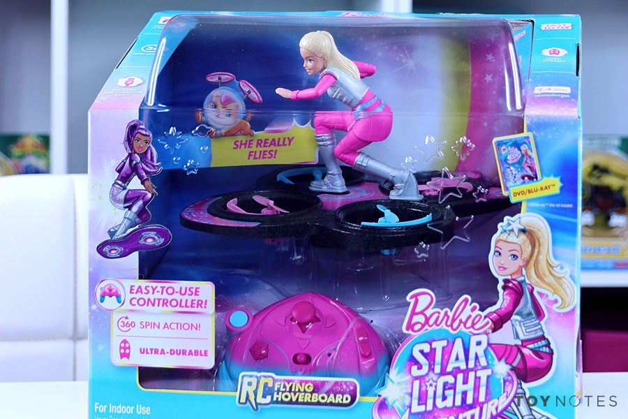 Barbie Star Light Adventure Flying RC Hoverboard Doll Toy Notes