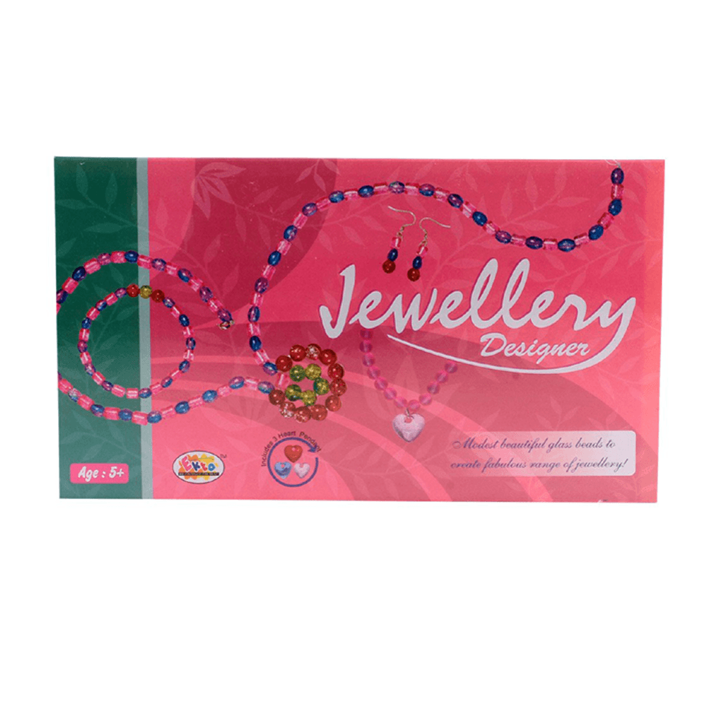 Ekta Toys Jewellery Designer For Childrens Includes 3 Heart Pendant