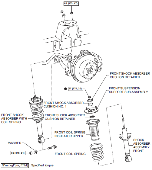 2008 Toyota Tacoma Front Suspension Diagram | Free Toyota Repair Guide