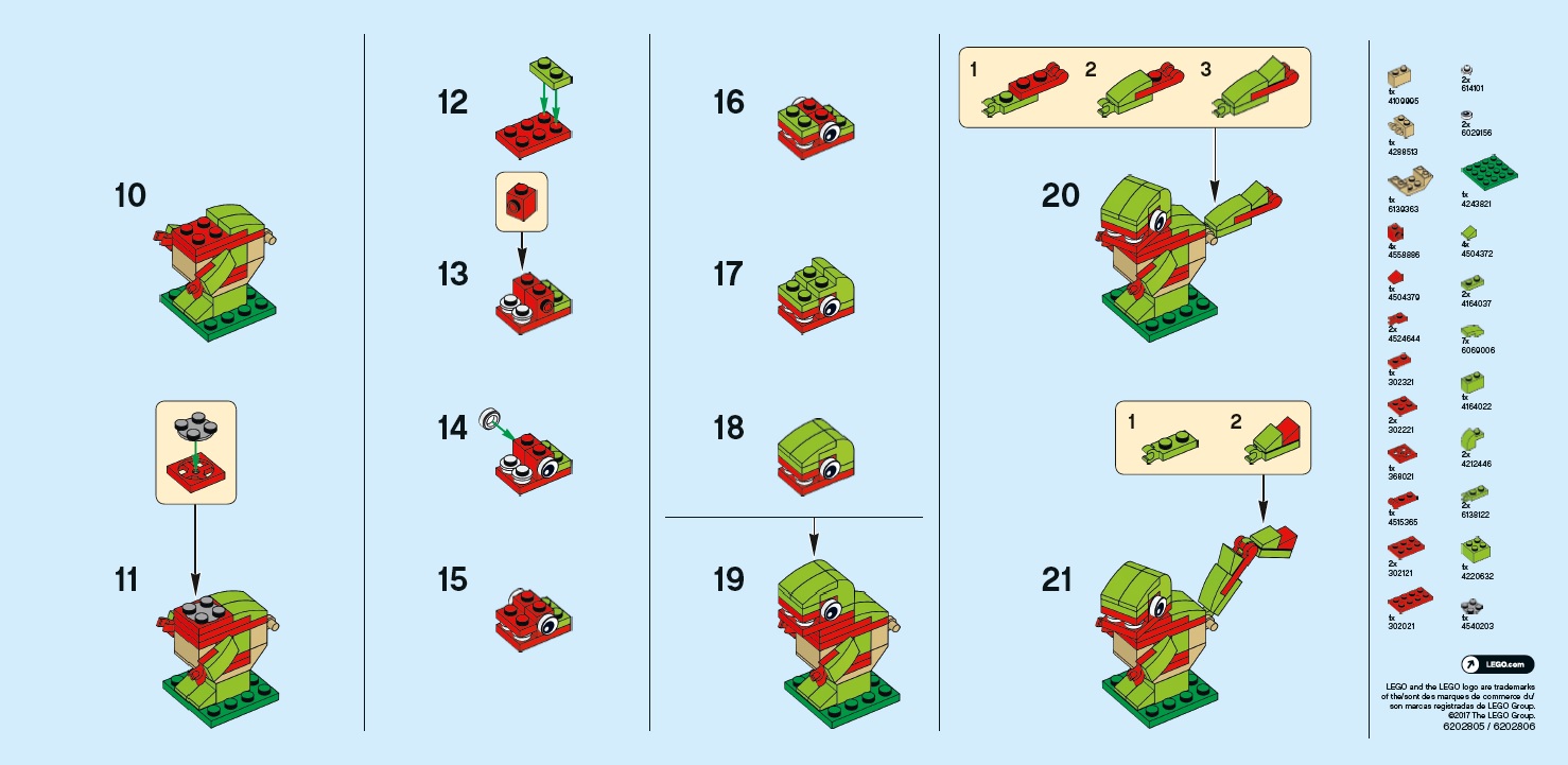 September 2017 LEGO Monthly Mini Model Build Dinosaur