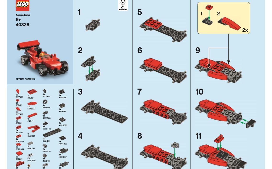 August 2019 Monthly Mini Model Build Instructions LEGO