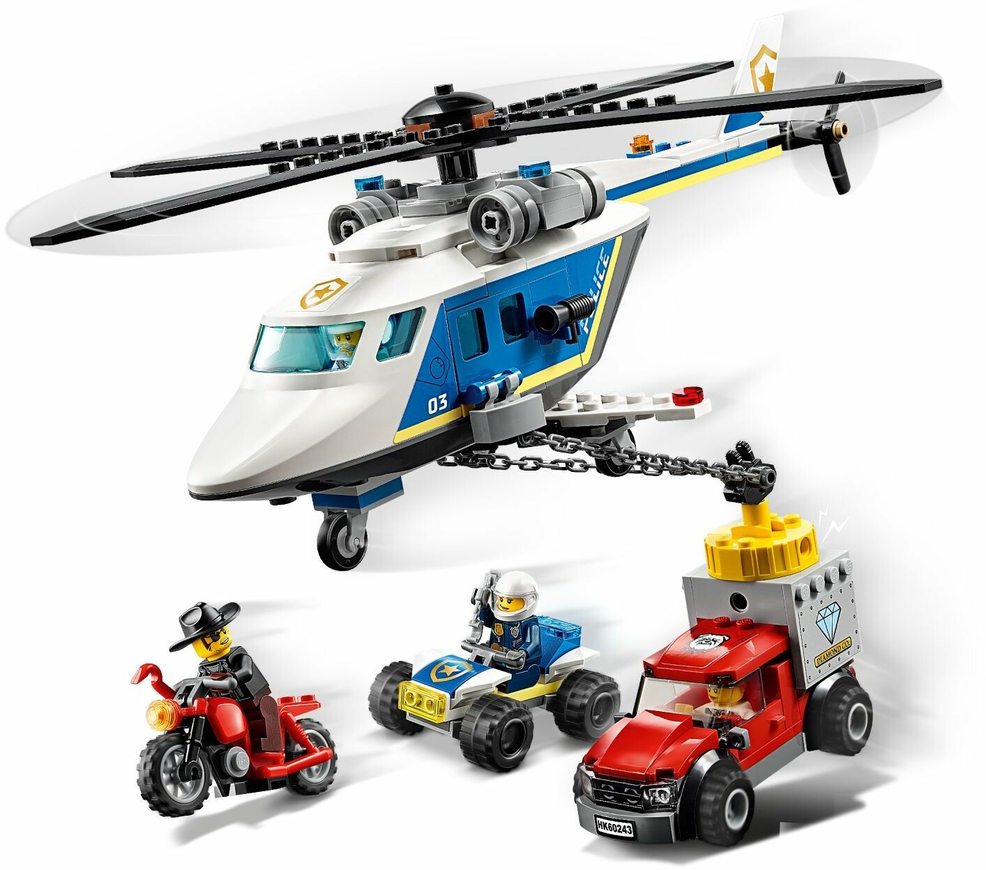 Lego 60243 City Police Helicopter Chase Toys n Tuck