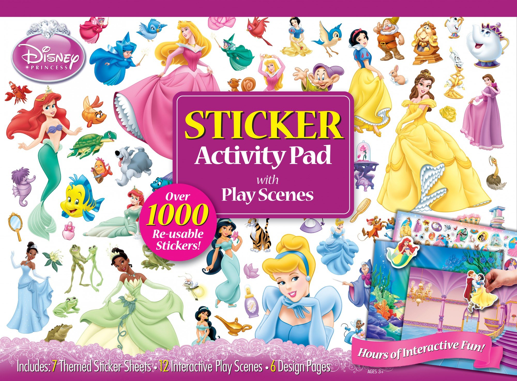 Bendon Disney Princess Ultimate Sticker Activity Pad ToysPlus