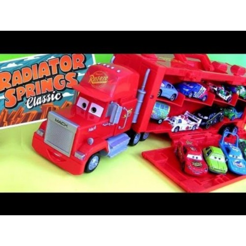 Disney / Pixar Cars Radiator Springs Edition Mack Truck Transporter 16