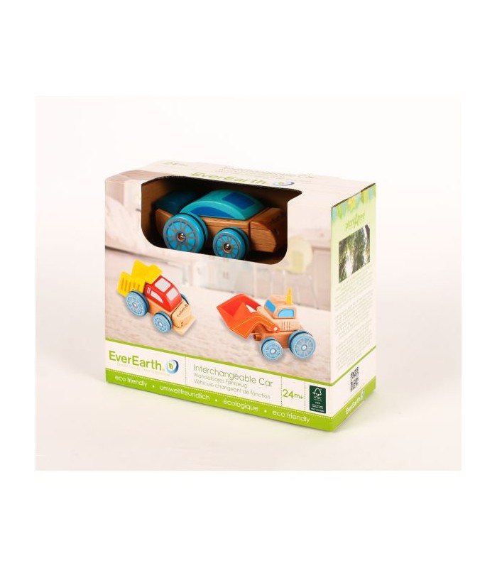 Interchangeable Car 33290 EverEarth Wooden Toys