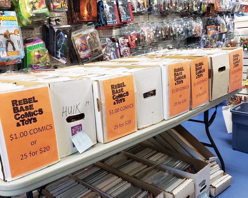 Rebel Base Comics & Toys Toy Store Guide