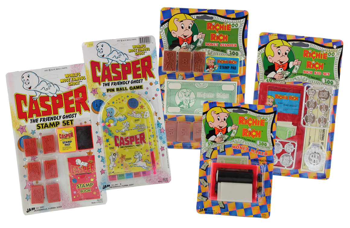 Use and Reuse JARU Rack Toys for Harvey Comics Toy Tales