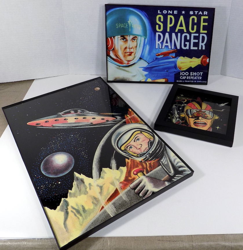 Space Art 3 framed prints