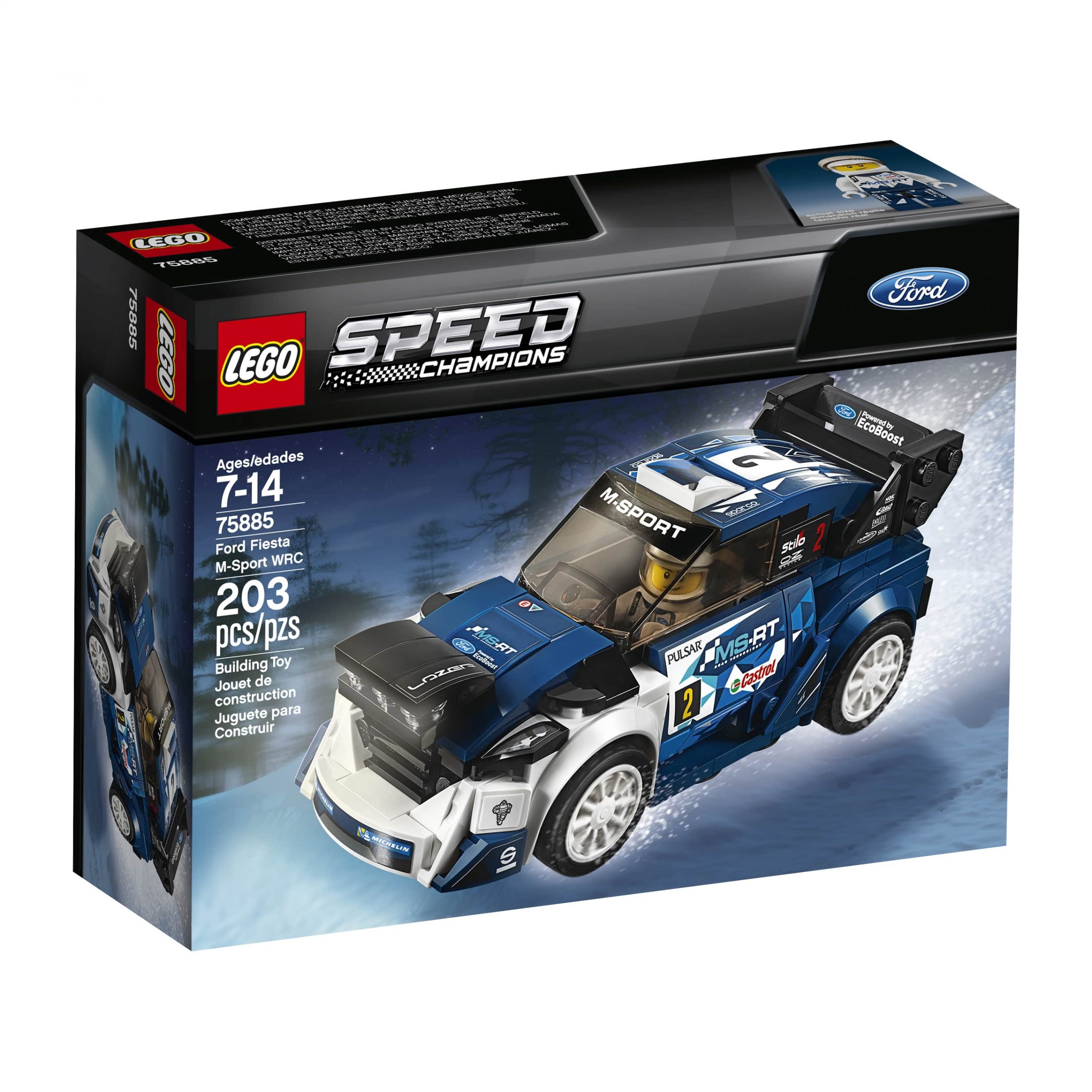 LEGO SPEED CHAMPIONS FORD FIESTA MSPORT WRC 75885 TOY