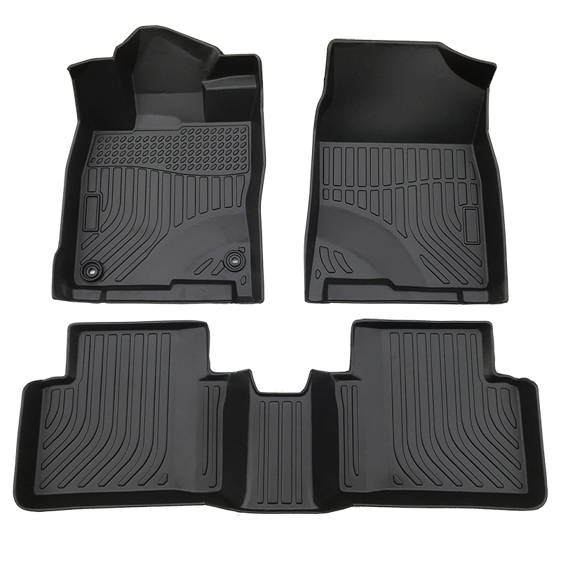 TPE all weather 3d tech design car floor line mats for Hyundai Santa FE