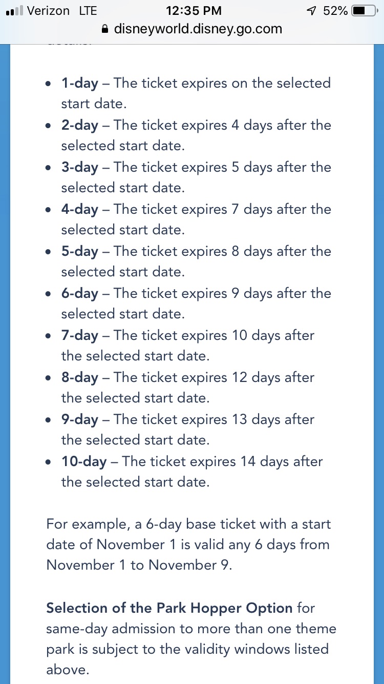 Ticket expiration Other TouringPlans Discussion Forums