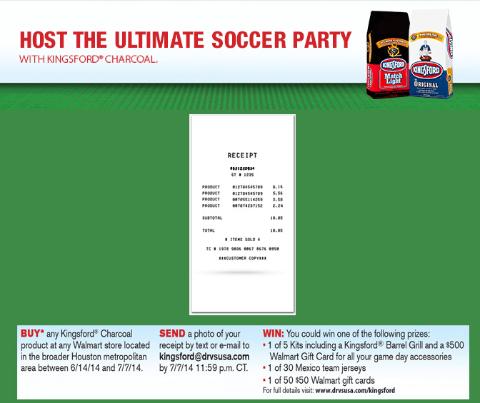 Kingsford Charcoal Soccer Program TPG Rewards