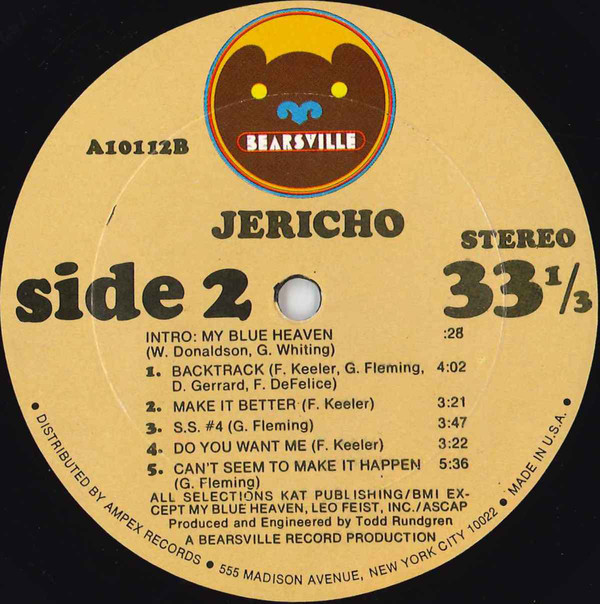 Jericho S/t lp TPL Records