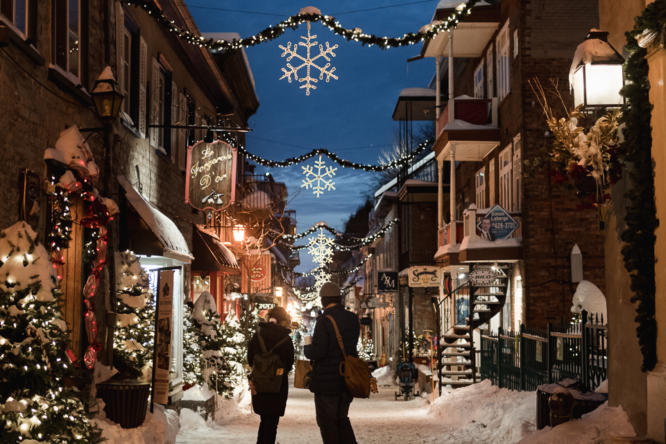La magie de Noël maintenant au Quartier Petit Champlain de Québec TPL
