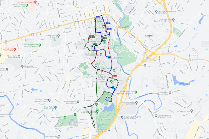Maps UGA Transportation & Parking Services