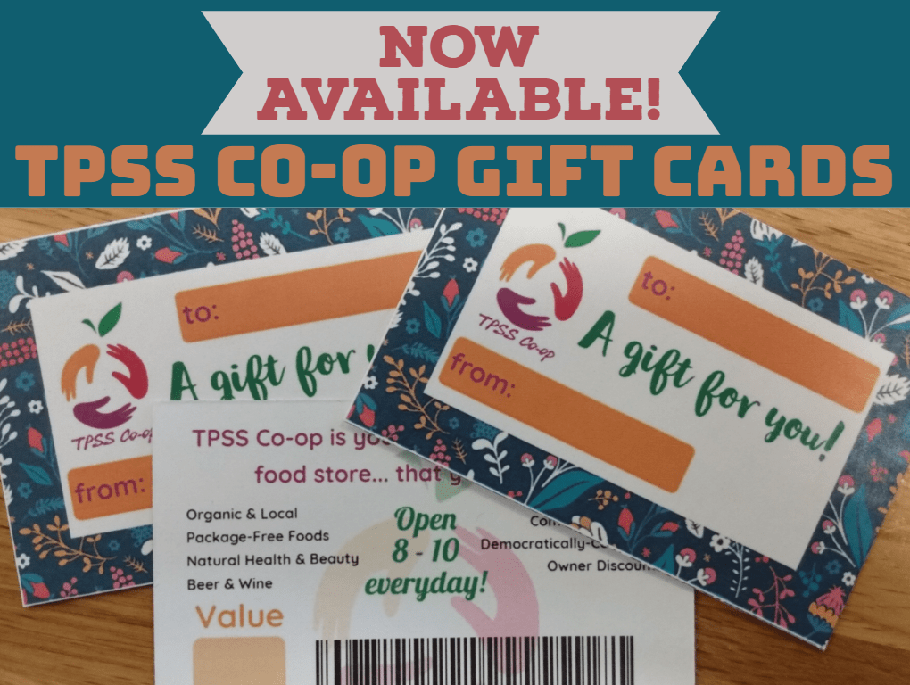 Gift Cards POS Takoma Park Silver Spring Coop