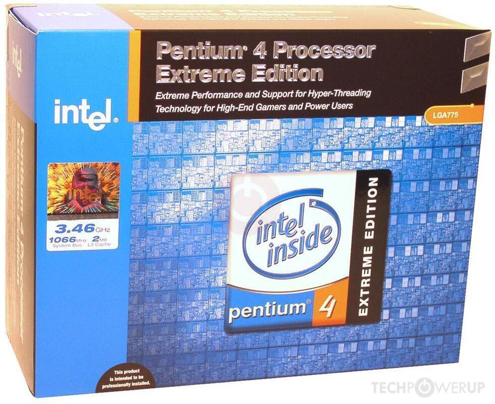Intel Pentium 4 HT Extreme Edition 3.46 Specs TechPowerUp CPU Database