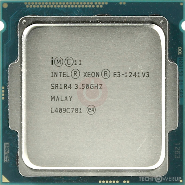Intel Xeon E31241 v3 Specs TechPowerUp CPU Database