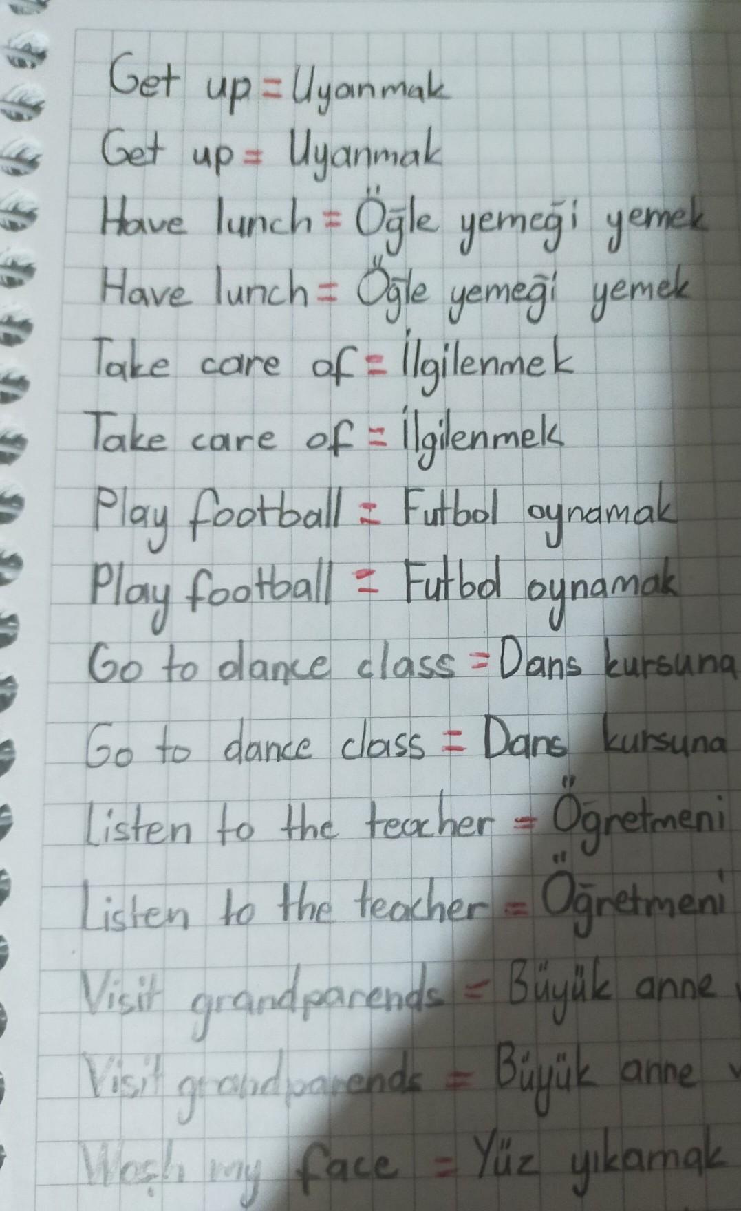 6.sınıf ingilizce run errands ne demek örnek de verin lütfen örnek