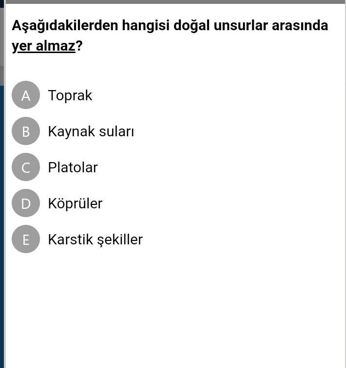 Eba 9.sınıf coğrafya ve doğal sistemler konu kavrama testi cevapları