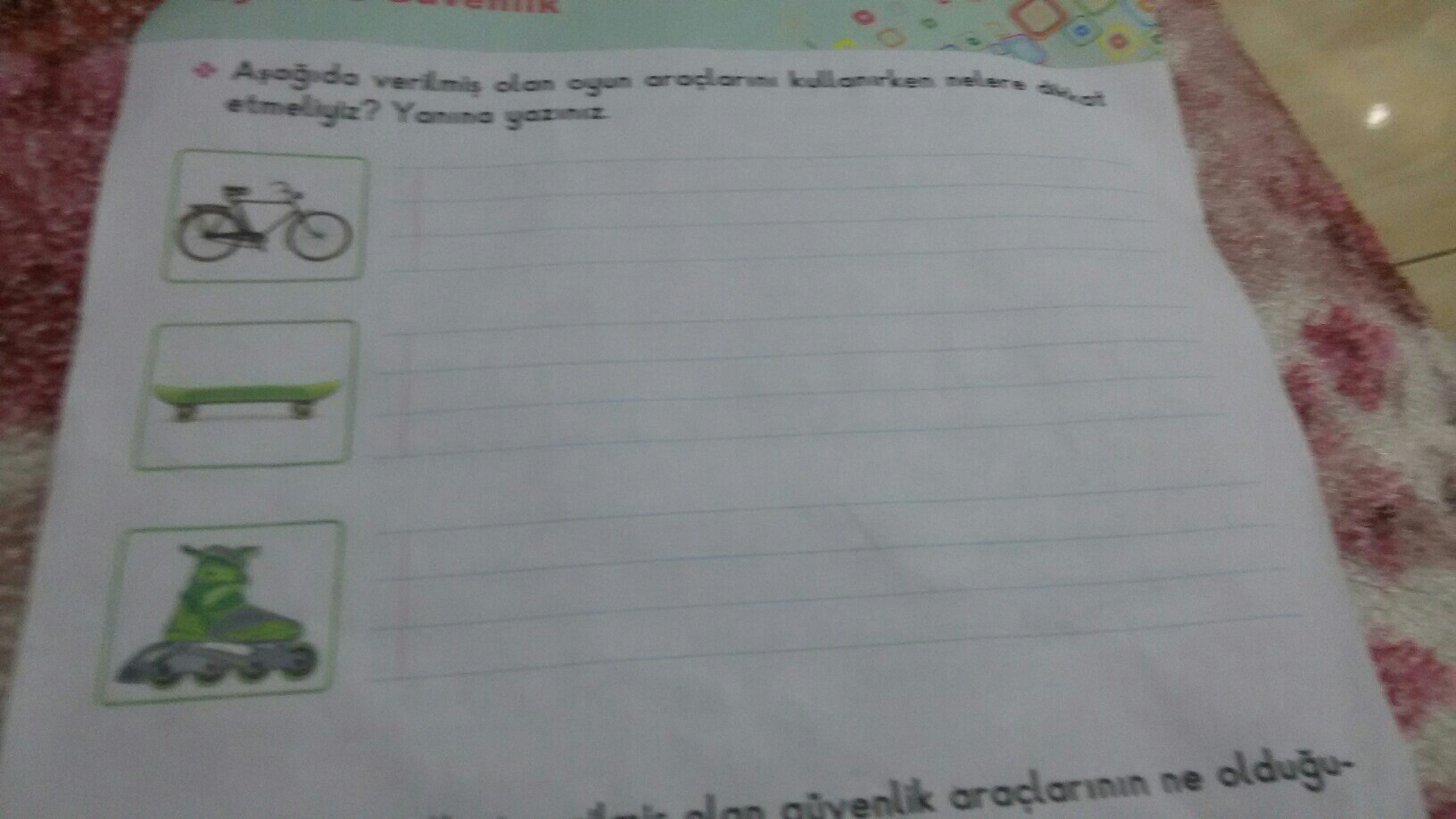 Asagidaki Verilmis Olan Oyun Araclarini Kullanirken Nelere Dikkat Etmeliyiz Yaziniz Eodev Com