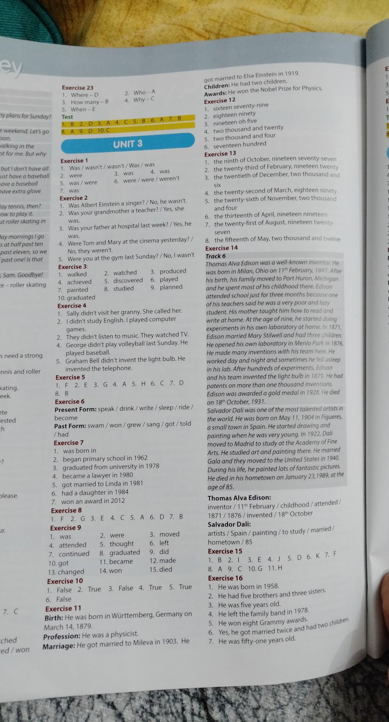 Arkadaşlar 7. sınıf ahead with english practıce book 3. ünite cevap