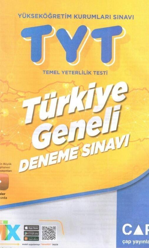 Tyt Türkiye geneli denemesi çap yayınları cevap anahtarı olan var mı