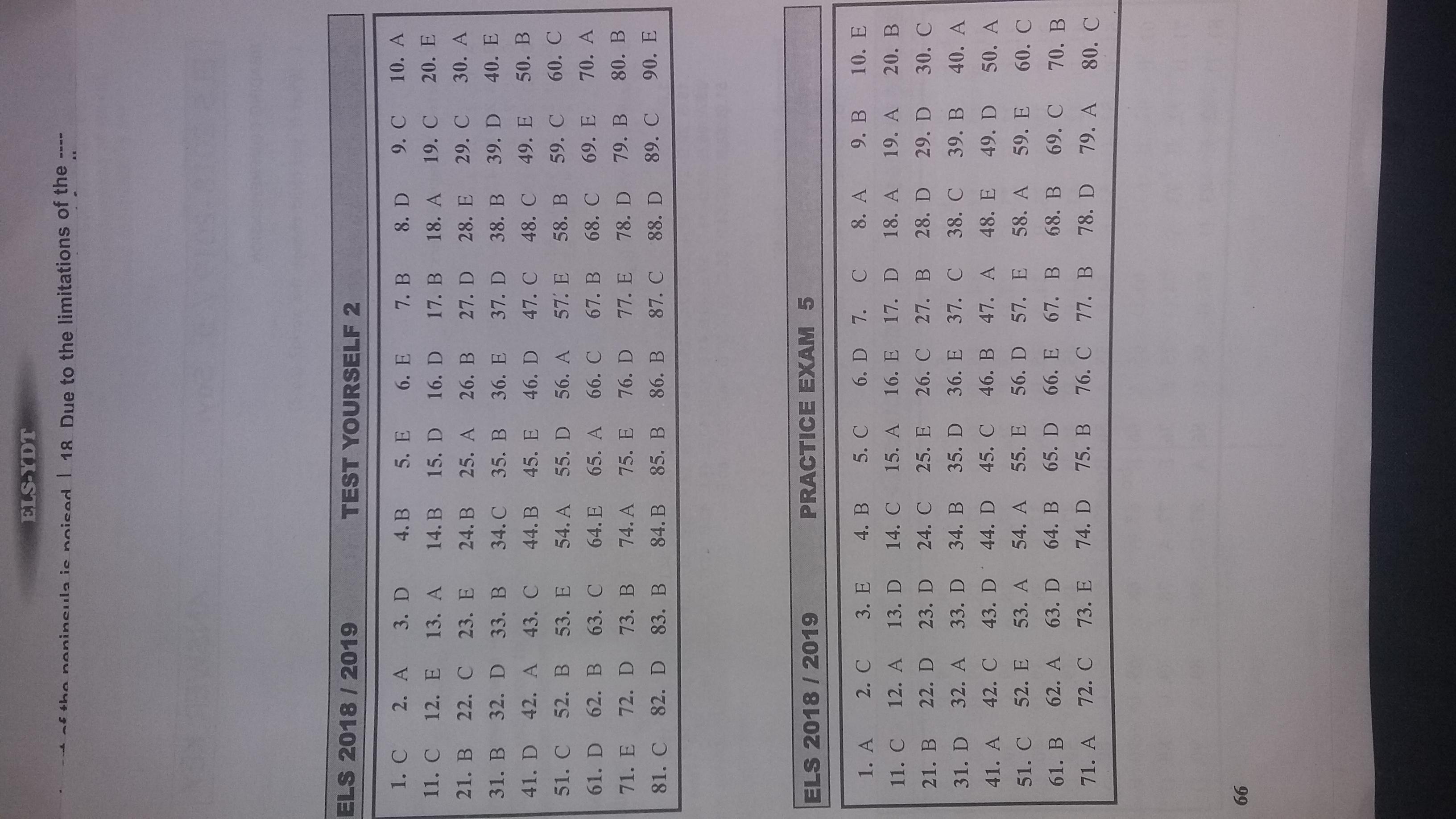 ELS 2018 2019 haftalık dergi 5. sayı 'nın cevap anahtarını atabilr