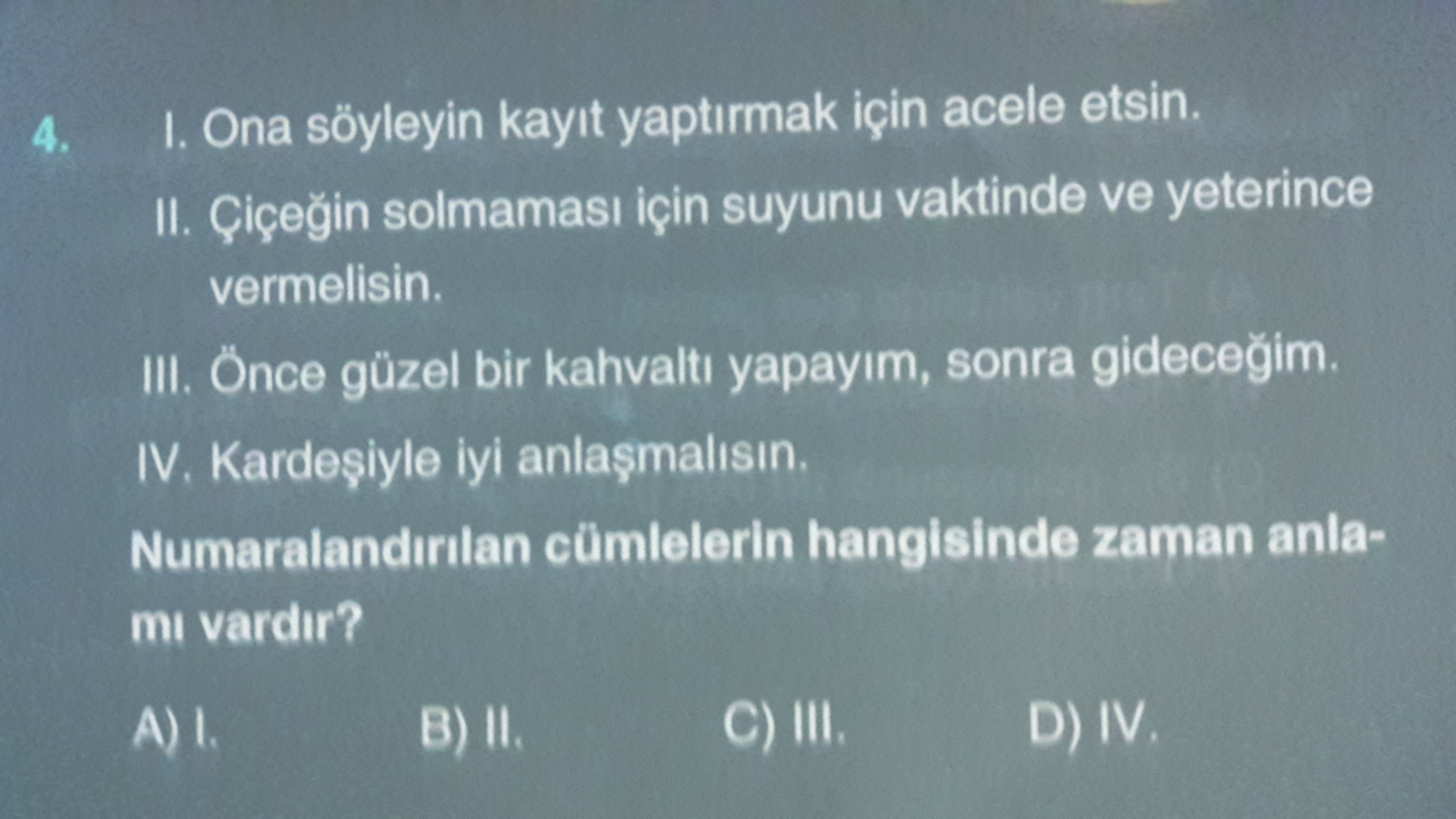 Arkadaşlar 4) 5) 6) 7) Olarak yaparsanız sevinirim