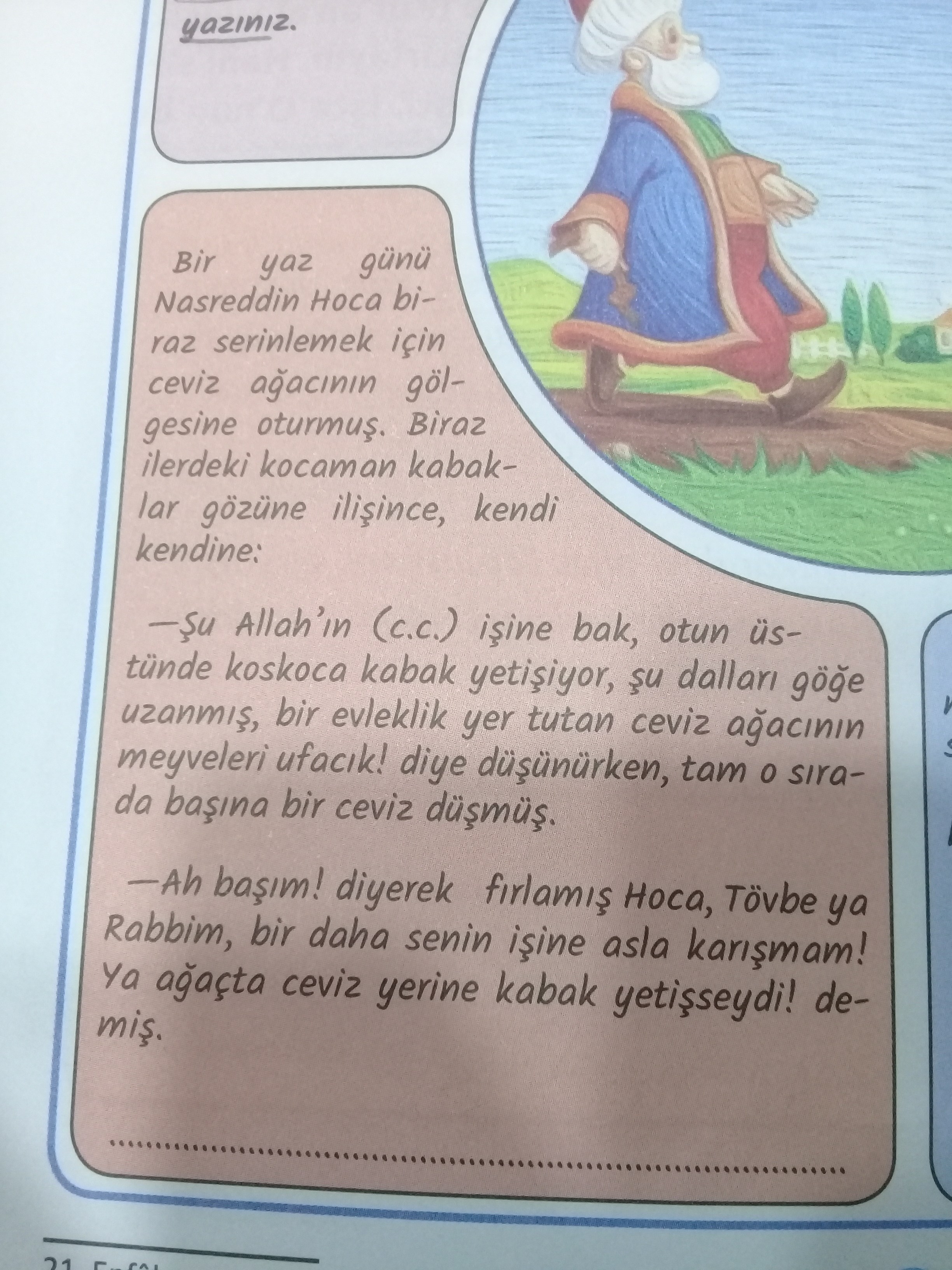 Noktalı yere ne yazılacak lutfenn 8.sinif din kültürü ve ahlak bilgisi