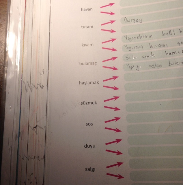 Kelimelerin sözlükteki anlamı ve Bu kelimeler ile. Cümle. Acil.