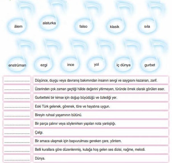 AŞAĞIDAKİ KELİMELERİ ANLAMLARIYLA ELEŞTİRİNİZ...
