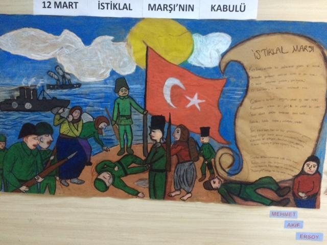 12 Mart İstiklal Marşının kabulü ile ilgili kolay(Mehmet Akifin yüzü