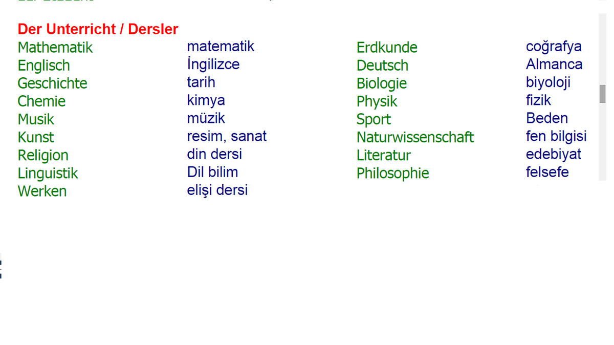 almanca ders programı hazırlayıp onunla ilgili 20 soru yapmam gerek ve