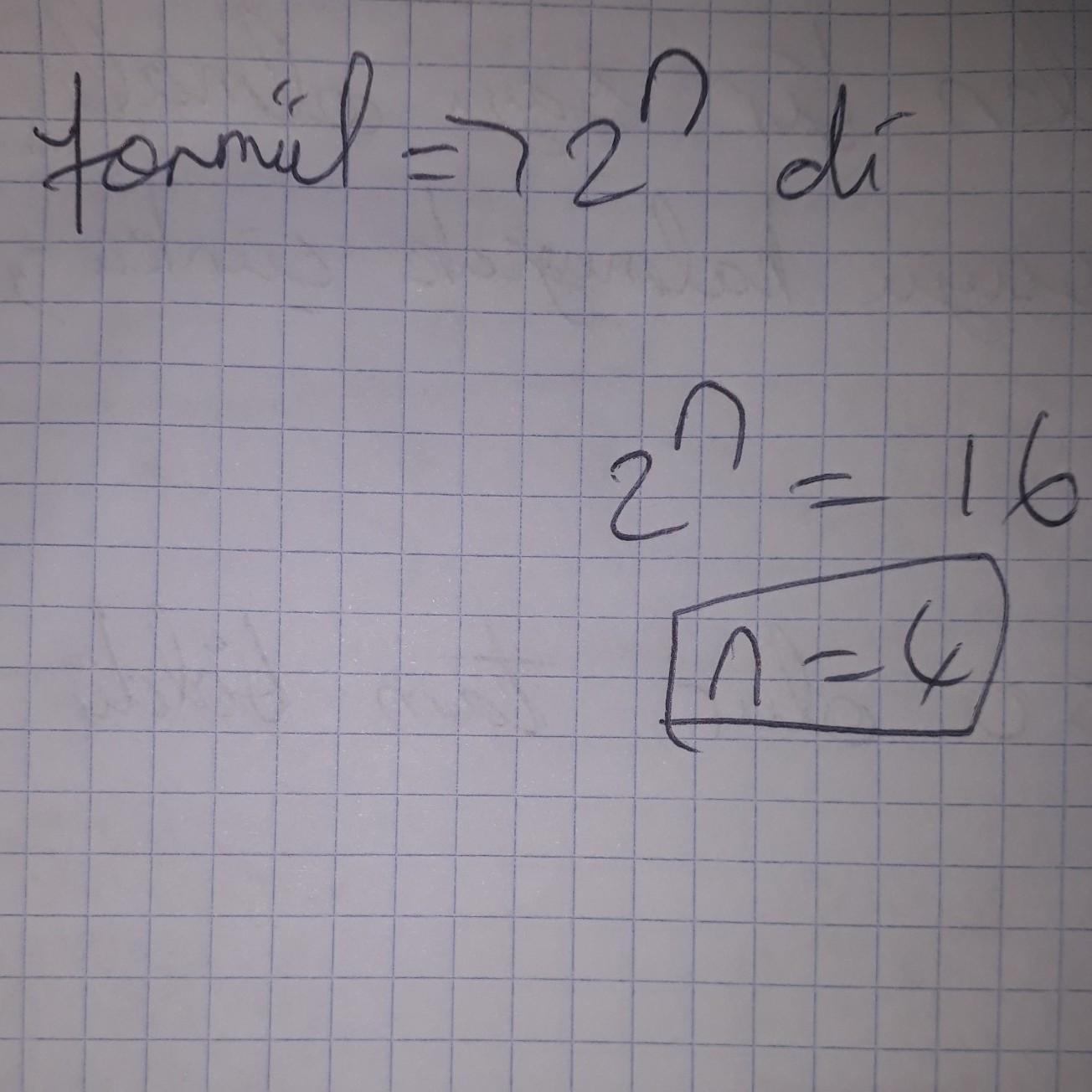 N farklı önermenin birbirine göre 16 farklı doğruluk değri olduğuna