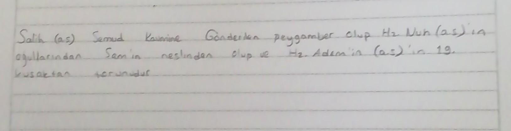 Hz salihin hayatın kısaca çok acil