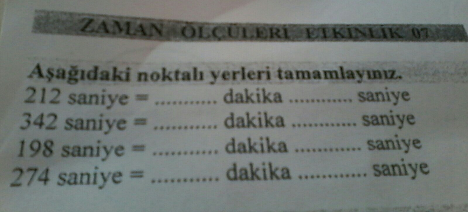 aşağıdaki noktalı yerleri tamamlayınız