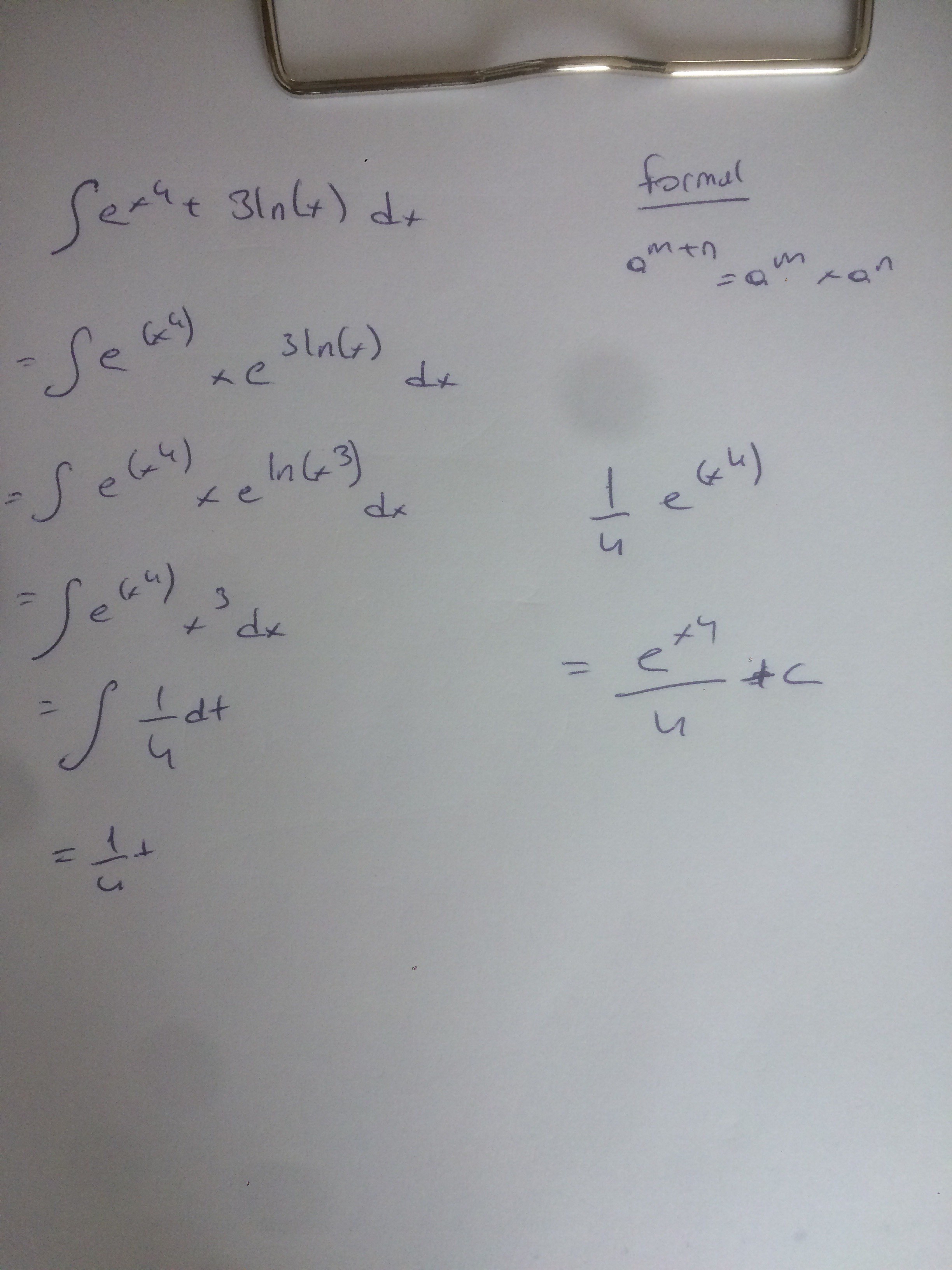 İntegral (CevapE) değişken değiştirme yaparken hangisini u' ya