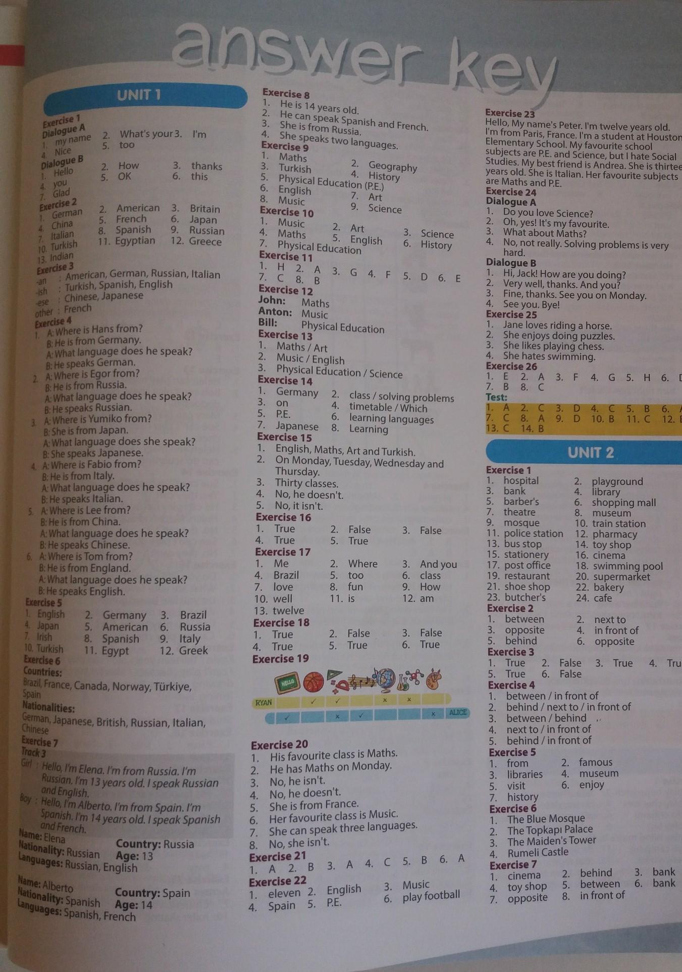 5. Sınıf ahead with english 5 practice book cevap anahtarı 5. sınıf 1