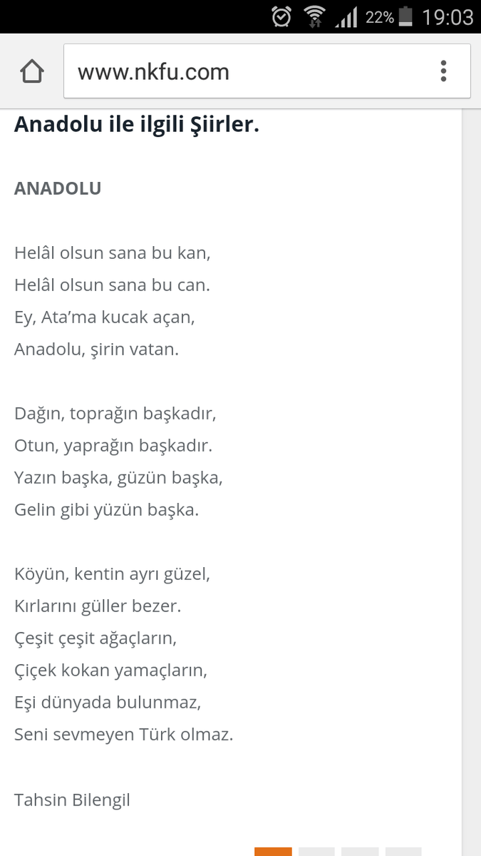 anadolu şiirleri 3 kıtalık