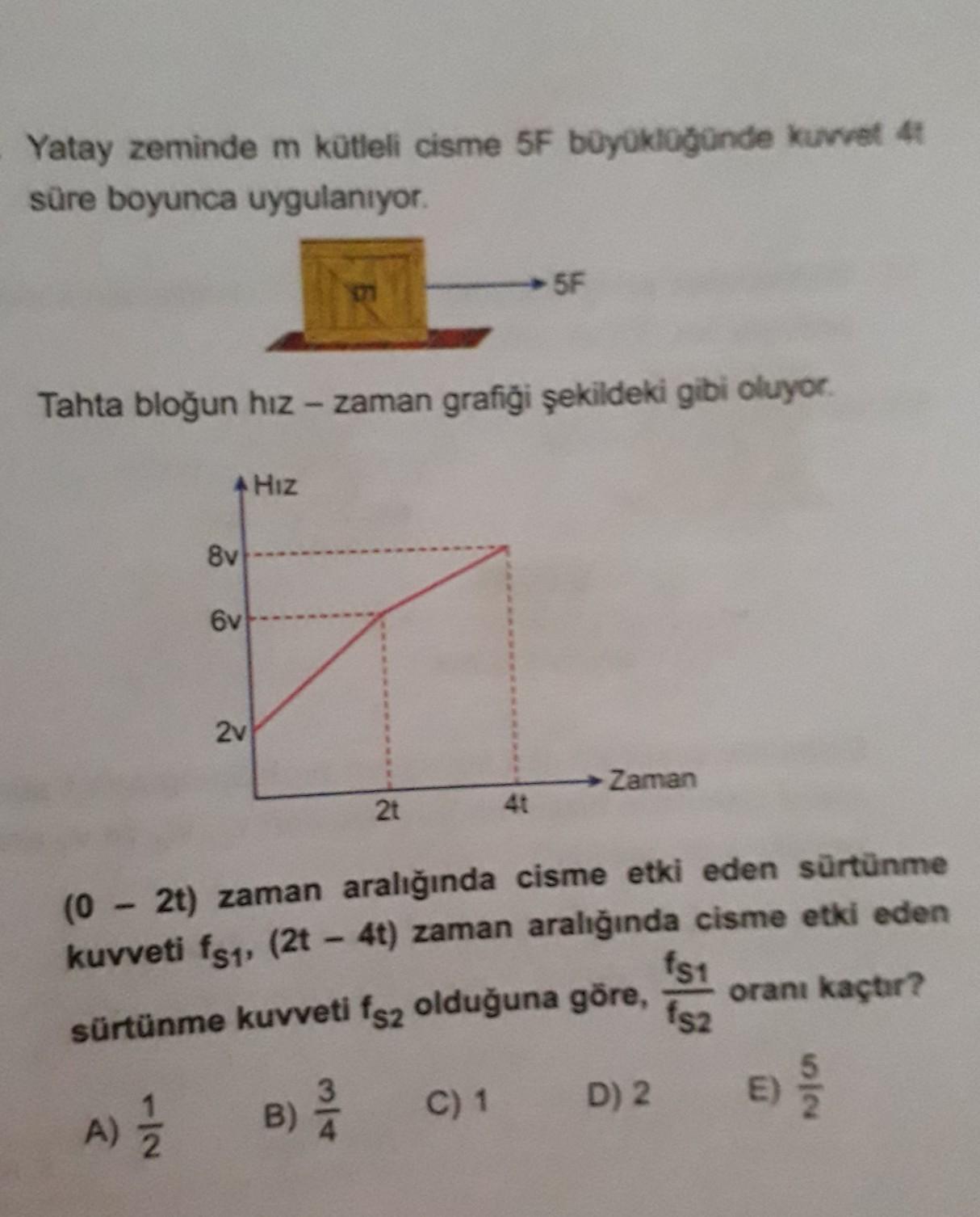 9.sinif fizik kuvvet ve hareket konusu ,acil lutfen islemli aciklayarak