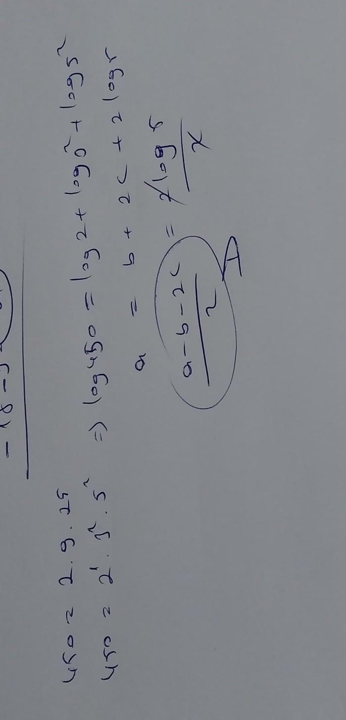 log 450 = a log2=b log 3 = c olduğuna göre, log5 in a, b ve c cinsinden eşiti aşağıdakilerden