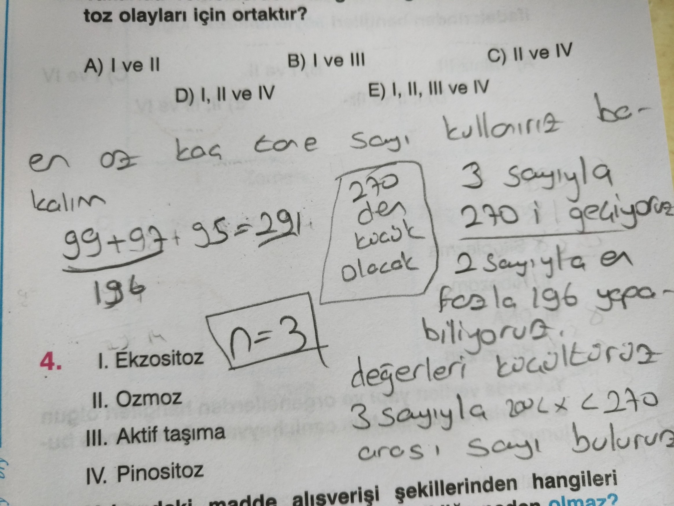 Birbirinden farklı n tane iki basamaklı ardışık tek doğal sayının