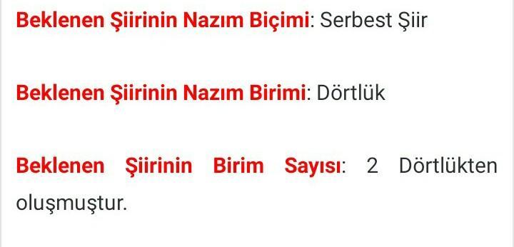 Necip Fazıl Kısakürek beklenen şiiri incelemesi?