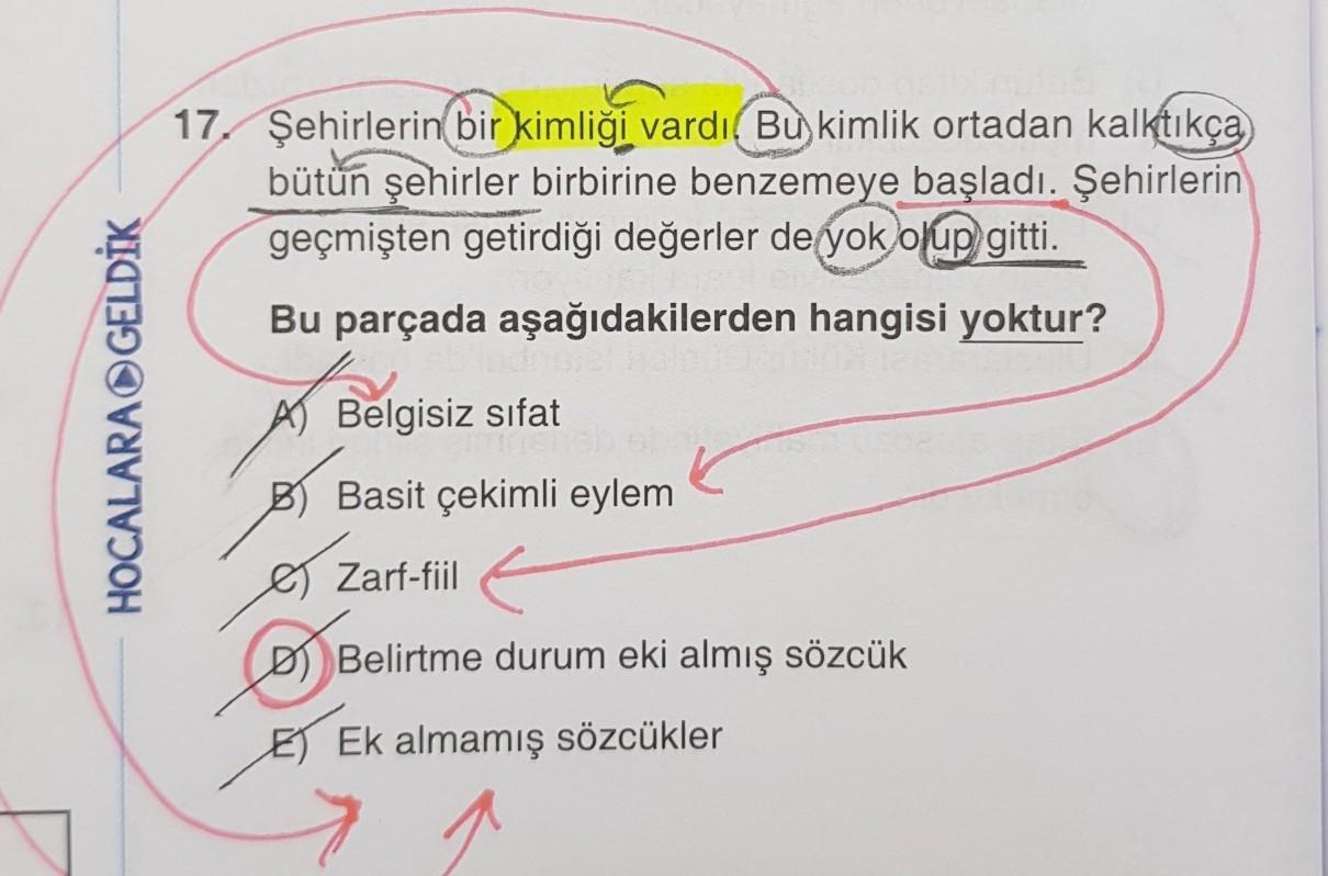 Kimliği derken belirtme durum eki nasıl olmuyor?Neyi vardı kimliki