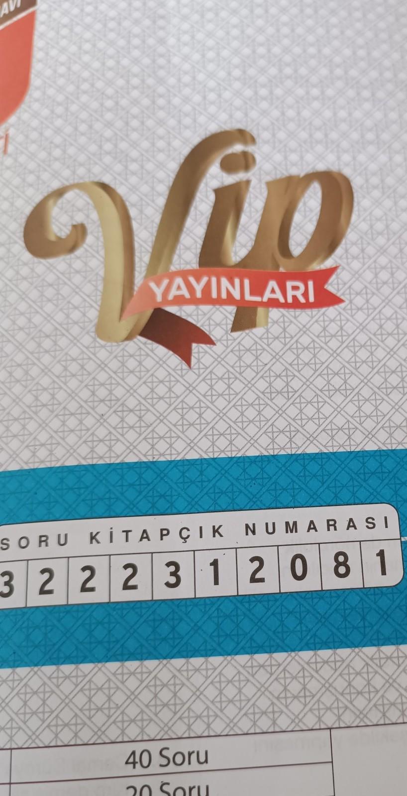 vip yayınları tyt 8b cevap anahtarı olan varmı