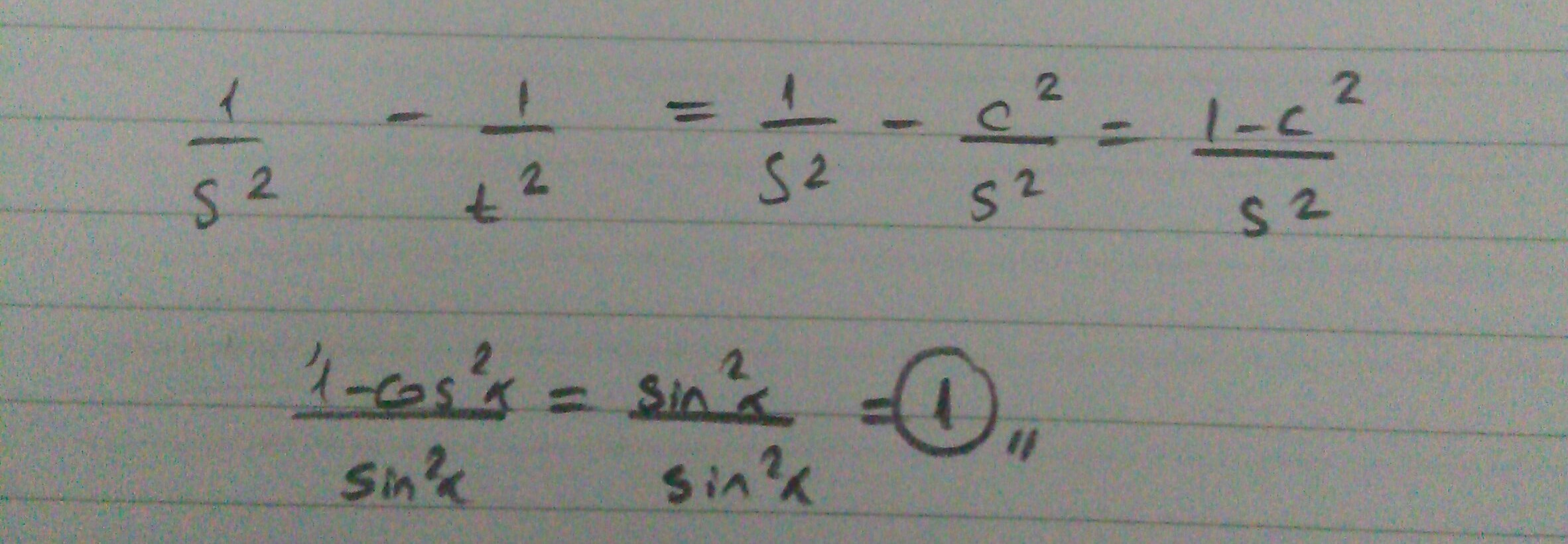 1/sin kare x 1/tan kare x İFADESİNİN EŞİTİ NEDİR? A)tanx B)1 C)1 D